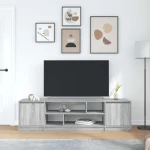 vidaXL Έπιπλο Τηλεόρασης Γκρι Sonoma 188,5x41x50 εκ. Επεξεργ. Ξύλο