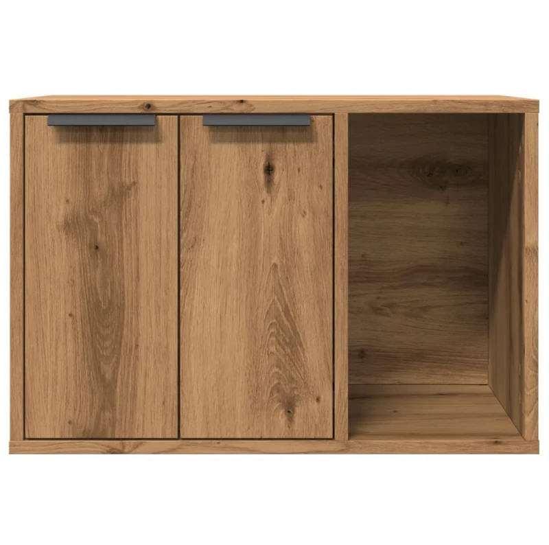 vidaXL Τουαλέτα Γάτας Περίφραξη Αρτισιανή Δρυς 60x40x40εκ Επεξ. Ξύλο