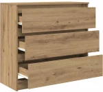 vidaXL Μπουφές Τεχνίτης Δρυς 80x35x76 εκ. Επεξεργασμένο Ξύλο