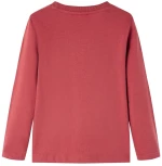 Μπλουζάκι Παιδικό Μακρυμάνικο Χρώμα Burnt Red 116