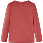 Μπλουζάκι Παιδικό Μακρυμάνικο Χρώμα Burnt Red 116