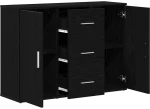 vidaXL Μπουφές Μαύρη Δρυς 91 x 29,5 x 65 εκ. από Επεξεργασμένο Ξύλο