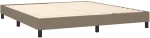 vidaXL Κρεβάτι Boxspring με Στρώμα Taupe 160x200 εκ. Υφασμάτινο