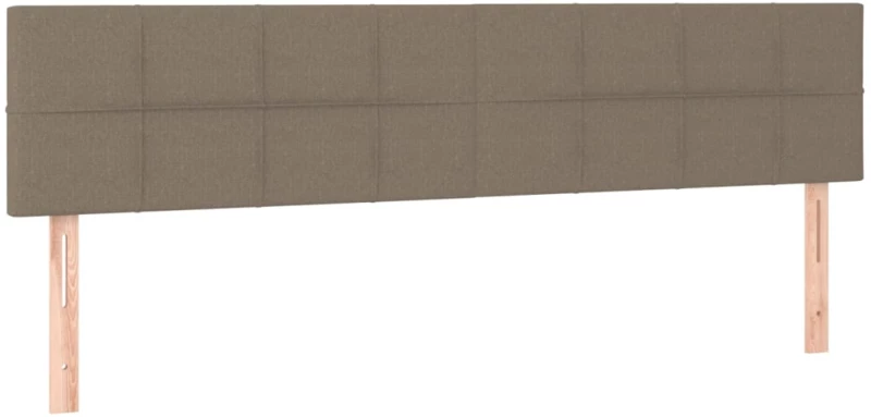 vidaXL Κρεβάτι Boxspring με Στρώμα Taupe 160x200 εκ. Υφασμάτινο