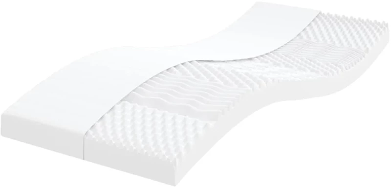 vidaXL Καναπές Κρεβάτι Συρόμενος Μαύρο 90x190 εκ. Ύφασμα Στρώματα