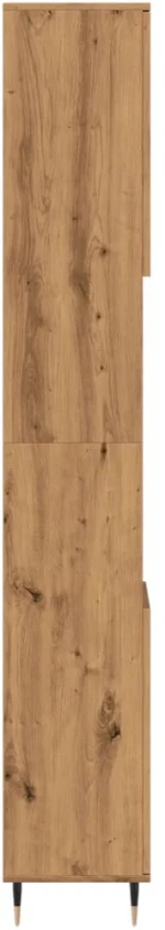 vidaXL Ντουλάπι μπάνιου Δρυς τεχνίτης 30x30x190 cm Κατασκευασμένο ξύλο