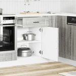 vidaXL ντουλάπι βάσης κουζίνας Porto Γκρίζο Σονόμα κατασκευασμένο ξύλο