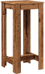 vidaXL Τραπέζι Μπαρ Όψη Παλαιού Ξύλου 51x50x103,5 εκ. Επεξ. Ξύλο