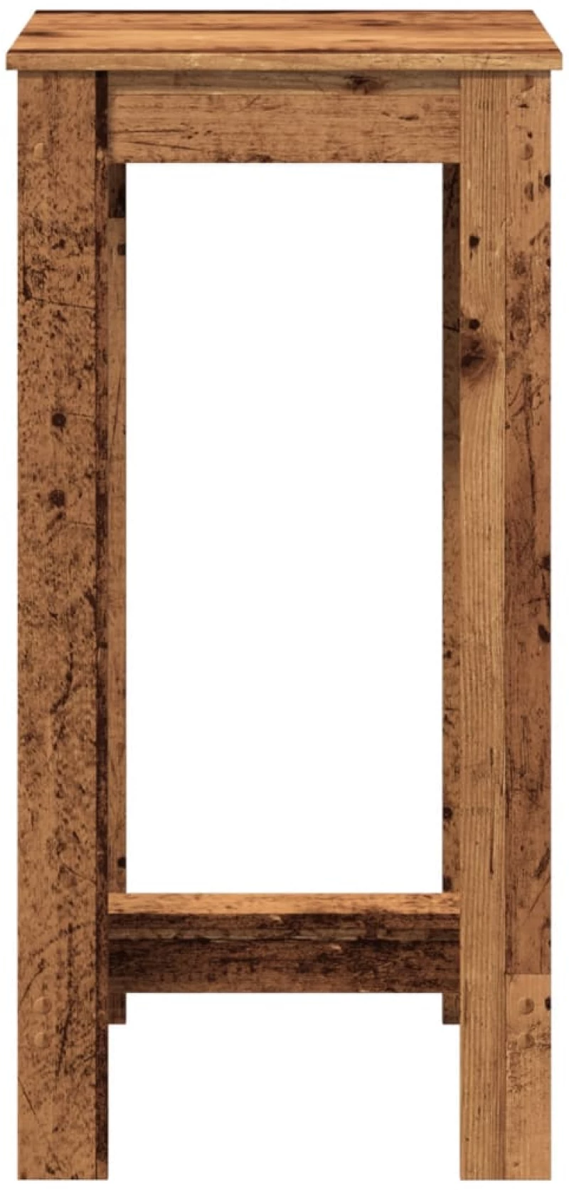 vidaXL Τραπέζι Μπαρ Όψη Παλαιού Ξύλου 51x50x103,5 εκ. Επεξ. Ξύλο