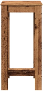 vidaXL Τραπέζι Μπαρ Όψη Παλαιού Ξύλου 51x50x103,5 εκ. Επεξ. Ξύλο