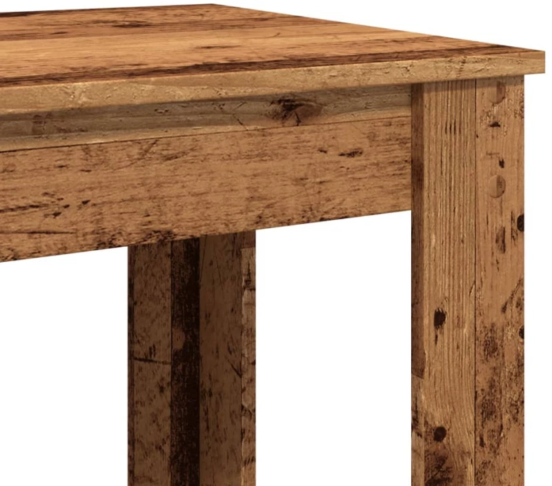 vidaXL Τραπέζι Μπαρ Όψη Παλαιού Ξύλου 51x50x103,5 εκ. Επεξ. Ξύλο