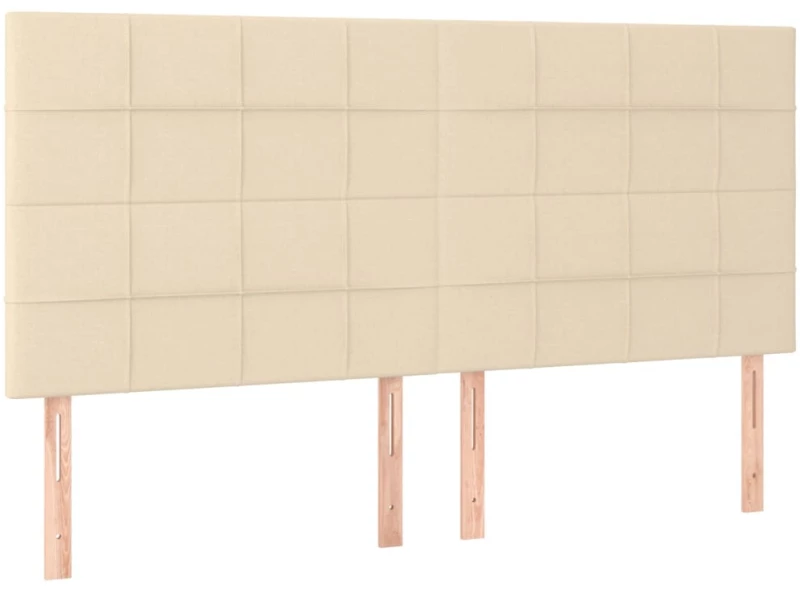 vidaXL Κρεβάτι Boxspring με Στρώμα Κρεμ 160x200 εκ. Υφασμάτινο