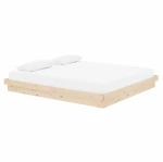 vidaXL Πλαίσιο Κρεβατιού 180 x 200 εκ. Μασίφ Ξύλο Super King Size