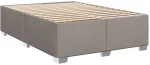 vidaXL Κρεβάτι Boxspring με Στρώμα Taupe 140x190 εκ. Υφασμάτινο
