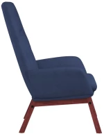 vidaXL Πολυθρόνα Relax Μπλε Υφασμάτινη με Υποπόδιο