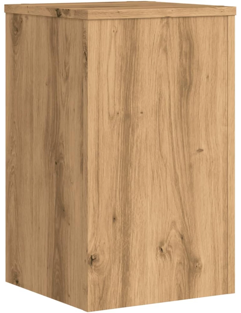 vidaXL Βάσεις Φυτών 2 τεμ. Αρτισιανή Δρυς 30x30x50 εκ. Επεξ. Ξύλο