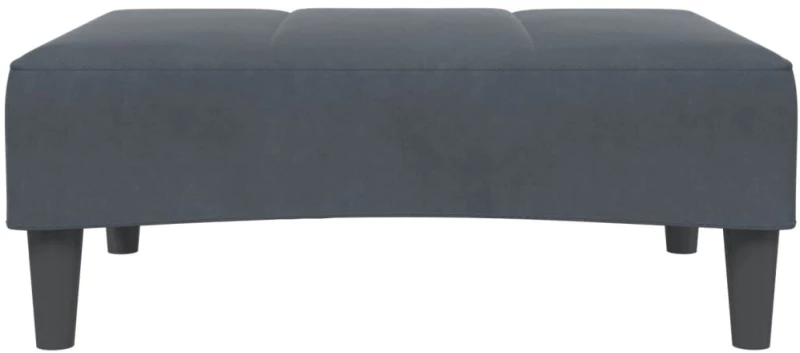 vidaXL Υποπόδιο Σκούρο Γκρι 77x55x31 εκ. Βελούδινο