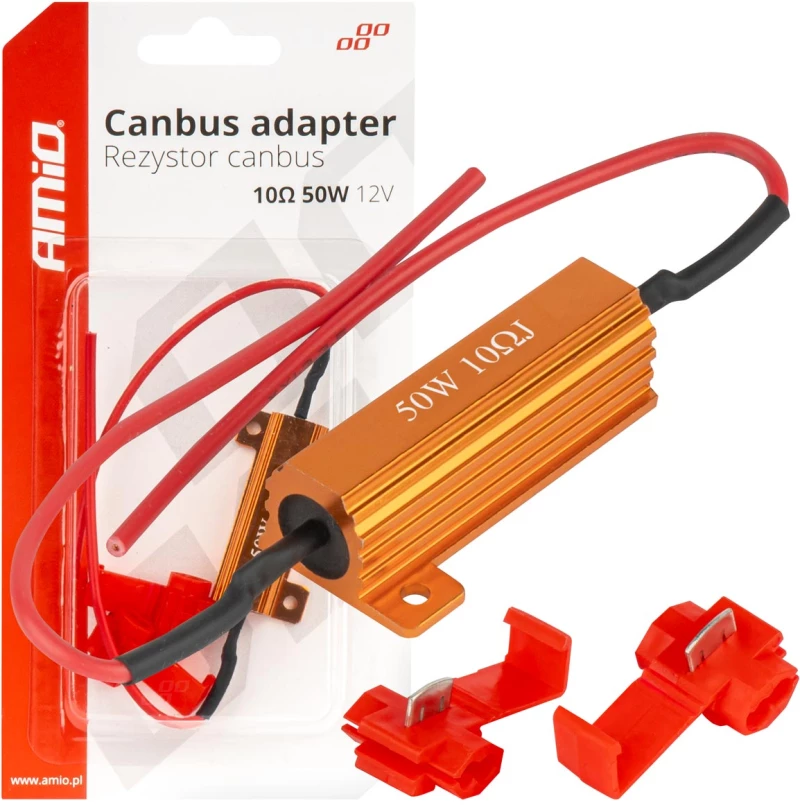 AMIO ΑΝΤΙΣΤΑΣΗ CAN-BUS 12V 50W 10Ω (CANCELLER) AMIO - 1 τεμ. 04096/AM