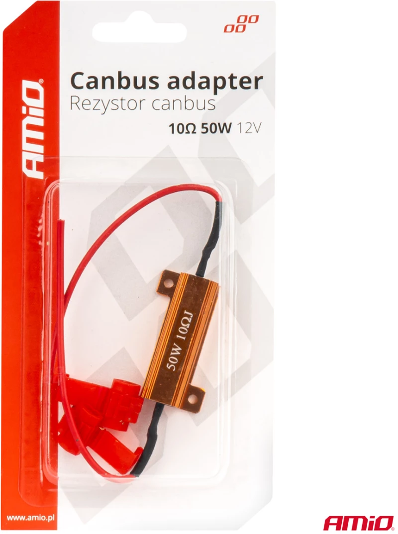 AMIO ΑΝΤΙΣΤΑΣΗ CAN-BUS 12V 50W 10Ω (CANCELLER) AMIO - 1 τεμ. 04096/AM