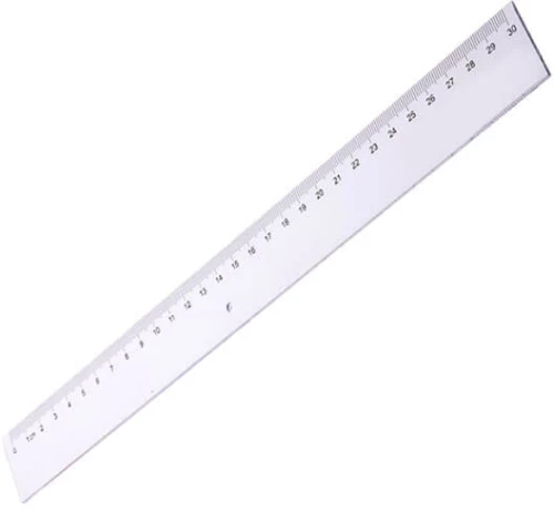 Χάρακας Πλαστικός Διάφανος 30cm