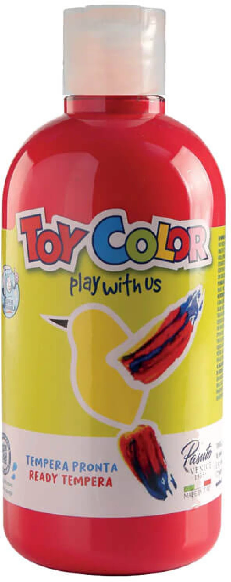 Τέμπερα Ζωγραφικής Toy Color Ready Κόκκινη 500ml