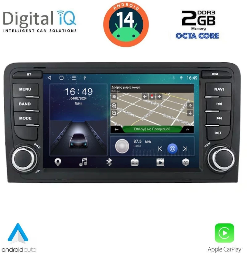 DIGITAL IQ ZSF 349_CPA (7" DECK) MULTIMEDIA OEM for AUDI A3 mod. 2003-2012