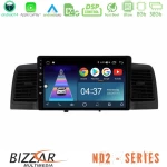 Bizzar nd2 Series 8core Android14 2+32gb  Toyota Corolla 2002-2006 Navigation Multimedia Tablet 9" με Carplay & Android Auto (Black) u-nd2-Ty0254bl