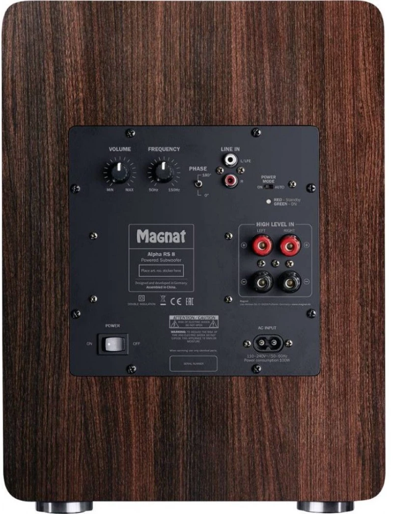 Magnat Alpha RS 8 Ενεργό Subwoofer 8" 80 RMS Μόκα (Τεμάχιο) Διαθέσιμο προς ακρόαση
