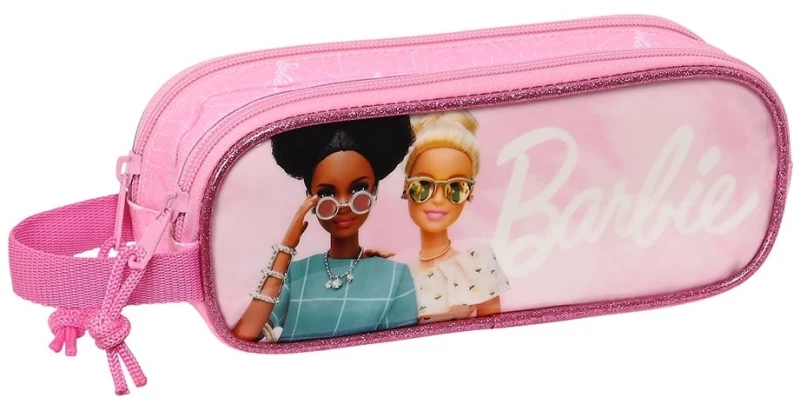 Safta 812310513 Barbie Girl, Κασετίνα, Ύφασμα, Ροζ