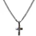 Kostibas 1313-465A, Σταυρός, Stainless Steel, Ατσάλι, Ασημί