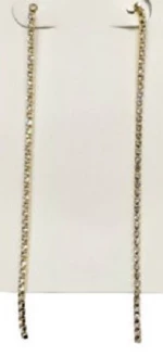 Kostibas 3013-971XL, Σκουλαρίκια, Ατσάλι, Στρας, Χρυσό