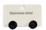Kostibas 3013-639CM, Σκουλαρίκια, Ατσάλι, Μαύρο