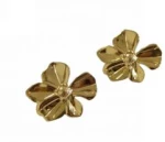 Kostibas 3013-753X, Σκουλαρίκια, Ατσάλι, Χρυσό