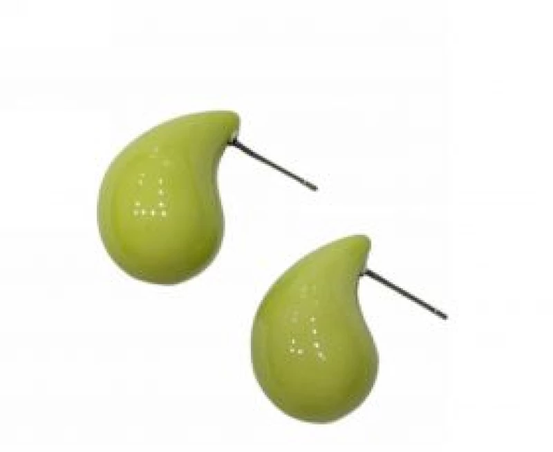 Kostibas 3043-260EW, Σκουλαρίκια, Ακριλικό, Πράσινο