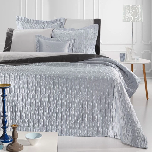 Κουβερλί Ruby (Σετ 3τμχ) Silver Guy Laroche Υπέρδιπλo 240x250cm Microsatin