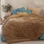 Κουβερτοπάπλωμα District Curry Nef-Nef Homeware Υπέρδιπλo 240x220cm Πολυέστερ