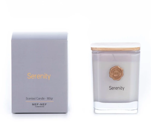 Αρωματικό Κερί Serenity 180gr Grey Nef-Nef Homeware