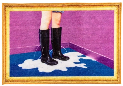 Χαλάκι Milky Boots 18191 60x90cm Multi Seletti 60Χ90 Recycled