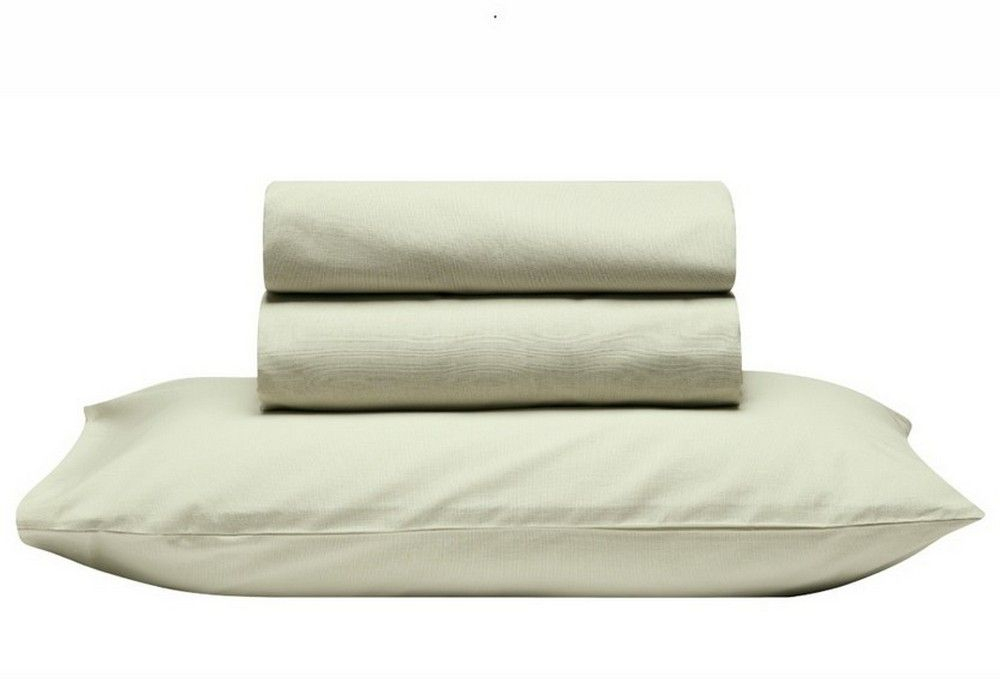 Σεντόνι Essential 10 Με Λάστιχο Light Green Kentia Μονό 100% Πενιέ Βαμβάκι