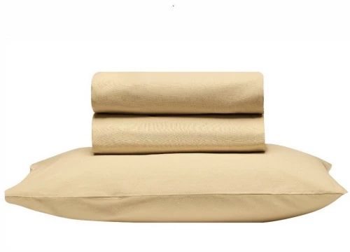 Σεντόνι Essential 11 Με Λάστιχο Ochre Kentia Μονό 100% Πενιέ Βαμβάκι