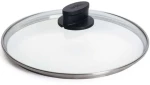 Καπάκι Μαγειρικών Σκευών S24ELM 24cm Clear-Black Woll Γυαλί