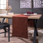 Τραβέρσα Lancaster 05 Bordo Teoran 45X180 Βαμβάκι-Ακρυλικό