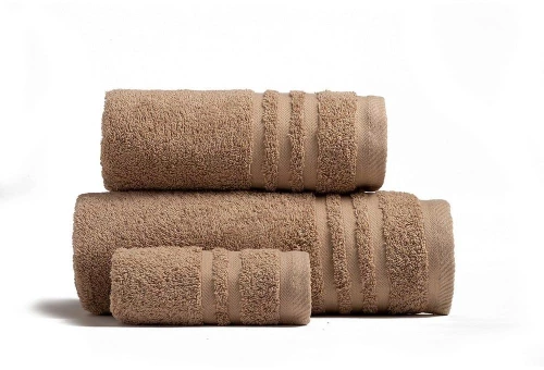 Πετσέτες Premio Σετ 3τμχ Mocha Melinen Σετ Πετσέτες 100% Βαμβάκι