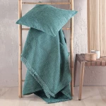 Ριχτάρι Simplin Petrol Ρυθμός Διθέσιο 180x240cm Βαμβάκι-Chenille