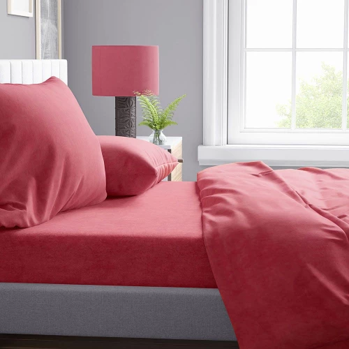 Σεντόνι Shadow 23 Red DimCol Υπέρδιπλo 240x270cm Βαμβάκι-Πολυέστερ