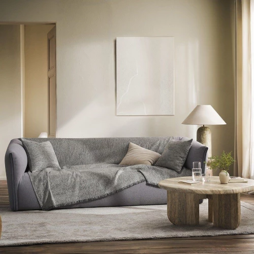 Ριχτάρι Yrsa 141/15 Cloud Grey Gofis Home Τετραθέσιο 180x350cm Βαμβάκι-Ακρυλικό