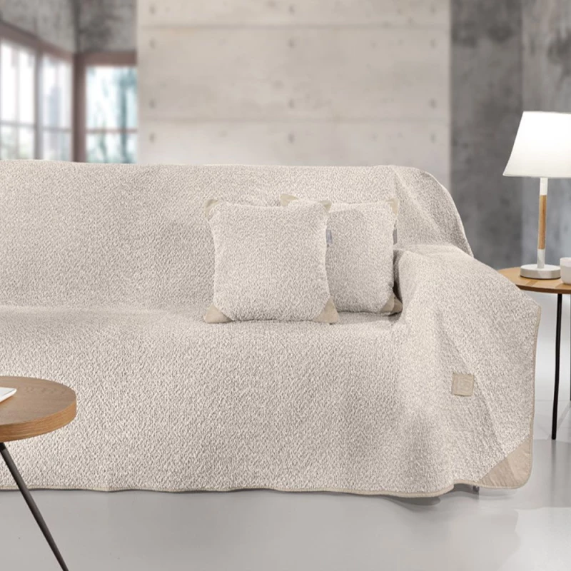 Ριχτάρι Lama Beige Guy Laroche Πολυθρόνα 170x150cm Πολυέστερ