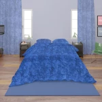 Σεντόνι Premium Shadow 631 Electric Blue DimCol Μονό 160x240cm 100% Βαμβάκι