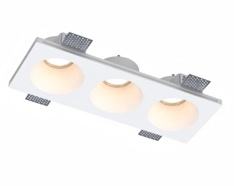 Σποτ Χωνευτό Χ0016-WH 31x12x5cm 3xGU10 White Inlight Ορθογώνιο
