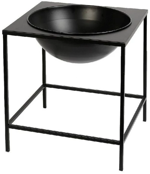 Σαμπανιέρα Με Βάση AST842 46x46x50cm Black Espiel Μέταλλο